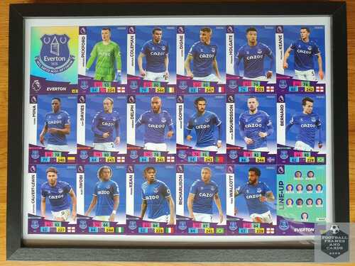 New Framed EVERTON Premier League Team 20/21, lovely gift for a TOFFEES fan