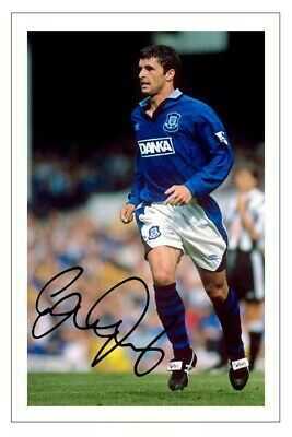 GARY SPEED Signed Autograph PHOTO Gift Signature Print EVERTON Soccer