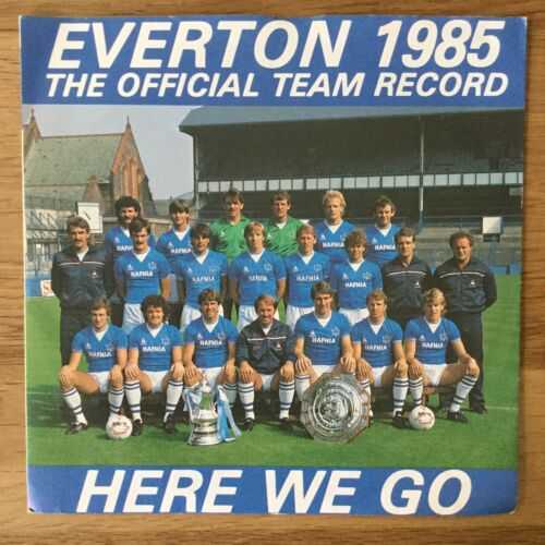 Everton – 7 Single Here We Go – FA Cup Song 1985 – Superb Condition