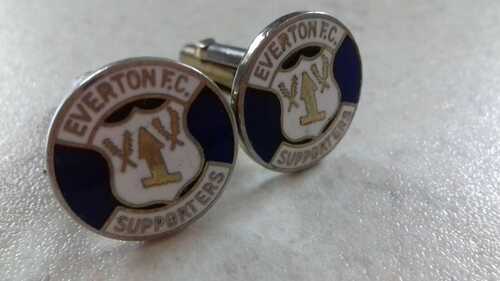 Rare 60's / 70's EVERTON Supporters Club Cufflinks (Not Shirt Or Programme )