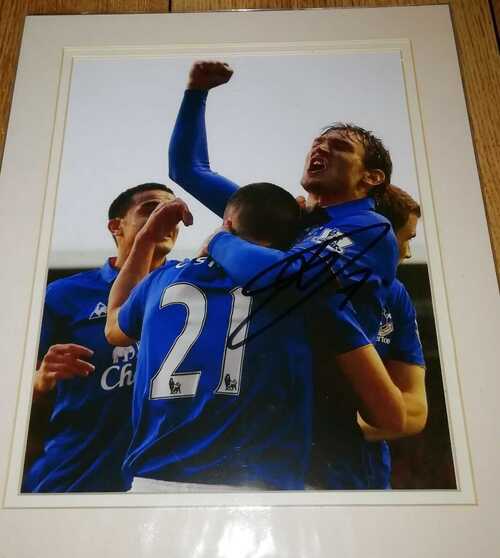 12x10 Inch 25x30cm MOUNTED PHOTO HAND SIGNED By NIKICA JELAVIC EVERTON