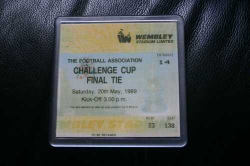 Liverpool v Everton 1989 FA Cup Final Ticket/Coaster