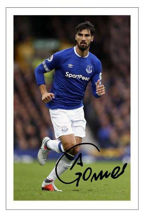 ANDRE GOMES Signed Autograph PHOTO Signature Gift Print EVERTON Soccer