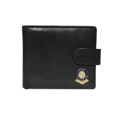 Everton football club black leather wallet with coin pocket, new in box