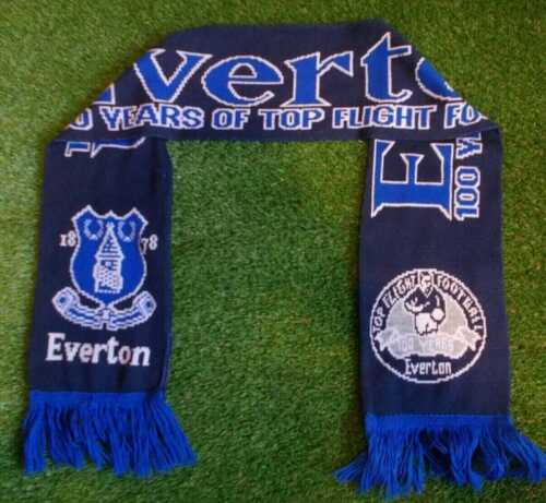 Vintage Everton Scarf 2002-2003 100 Years Top Flight Football