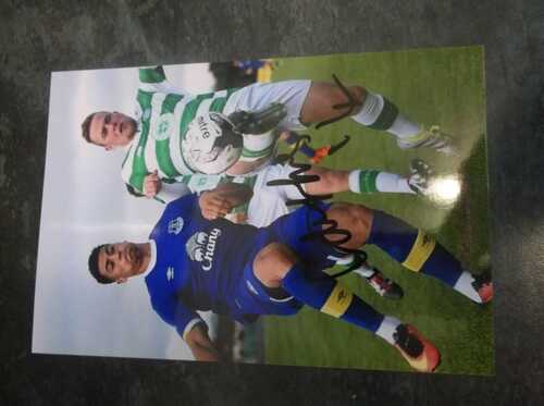 Signed Courtney Duffus Everton Photograph