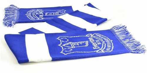 Everton FC Men's Football Bar Scarf - Blue/White - New