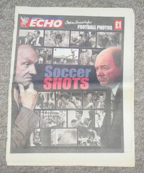 Original Liverpool Echo Newspaper  Soccer Shots  Liverpool Everton  2001