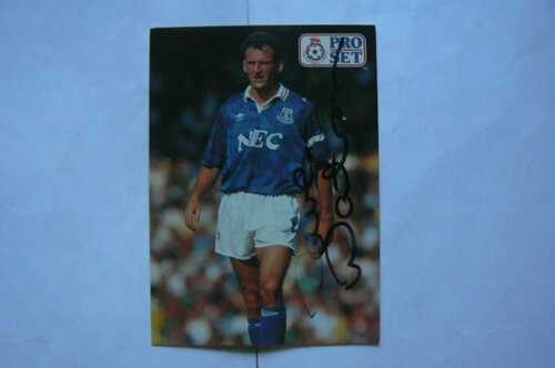 PRO SET , DAVE WATSON , EVERTON , SIGNED TRADE CARD