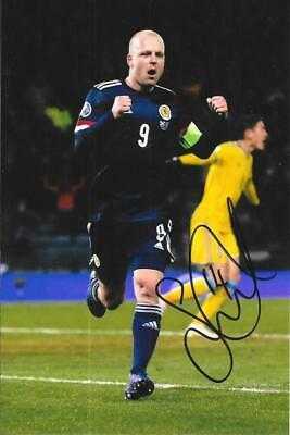 STEVEN NAISMITH – SIGNED 6 X 4 INCH SCOTLAND PHOTO – Rangers/Everton/Hearts+