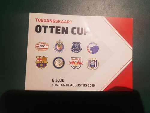 PSV Barcelona Everton Inter Milan Anderlecht Copenhagen Chivas OTTEN CUP Ticket