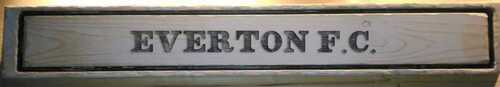 Everton F.C. wooden vintage look street sign . Hand made