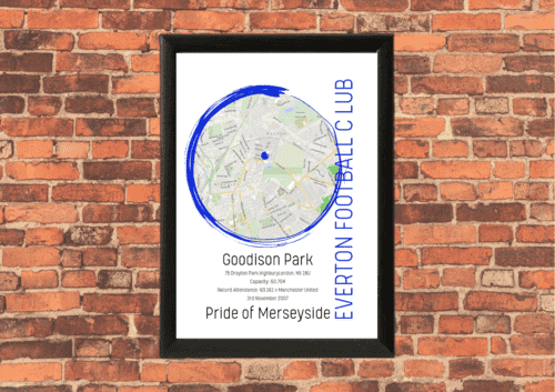 Everton FC - Goodison Park - A4 Print