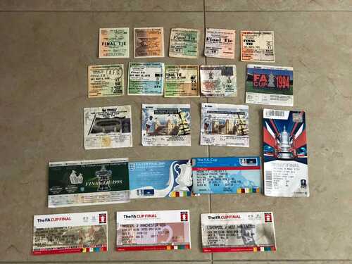 20 FA CUP FINAL TICKET STUBS ALL ORIGNALS - YOU CHOOSE 1960 to 2014