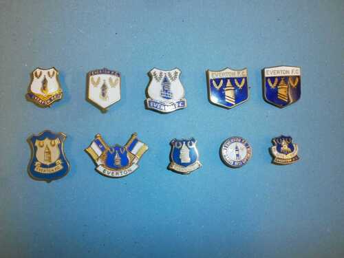 EVERTON FC - Collection of 10 badges