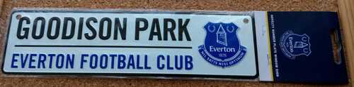 Official Everton FC 3D Metal Street Sign (Goodison Park) - FREE POSTAGE!