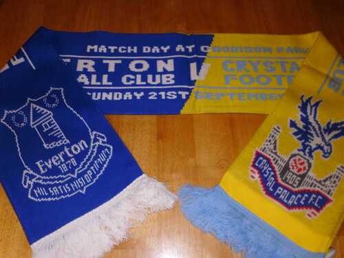 Everton Vs  Crystal Palace  - 2014 - Official Merchandise Match Scarf  NEW