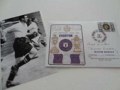 EVERTON FC 1933 FA CUP FINAL + DIXIE DEAN SIGNED REPRINT FDC PHOTOGRAPHS