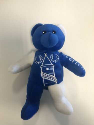 Everton Kid’s Teddy Bear Mini Beanie Bear Gift – Blue/White – New