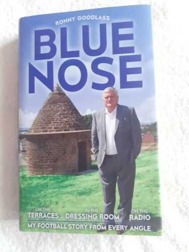 **Signed**   Ronny Goodlass   Blue Nose Hardback  book   biography   Everton