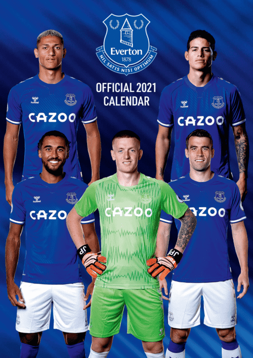 Official Everton FC 2021 Calendar – A3 Wall Format Calendar