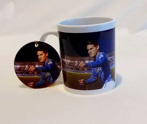 Football Mug and Free Bauble| Everton| James Rodriguez|