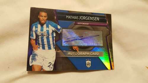 MATHIAS JORGENSEN MATCH ATTAX ULTIMATE AUTOGRAPH CARD - HUDDERSFIELD