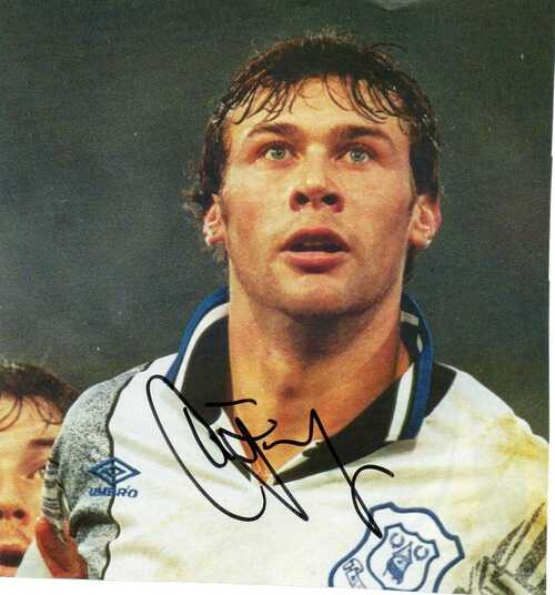 Duncan Ferguson (Everton) signed picture