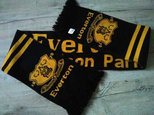 Everton Black / Yellow Goodison Park Football Scarf