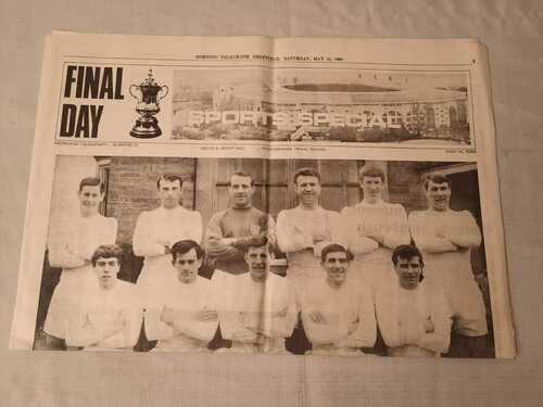 14th May 1966 SHEFFIELD WEDNESDAY v EVERTON FA CUP FINAL DAY SPECIAL NEWSPAPER