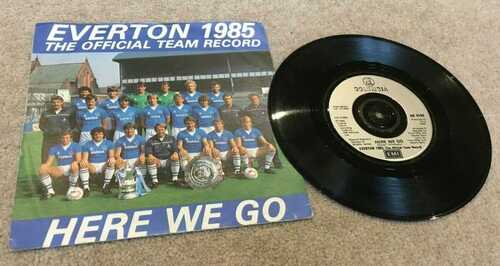 1985 Vinyl Single Everton FC The Official Team Record, Here We Go