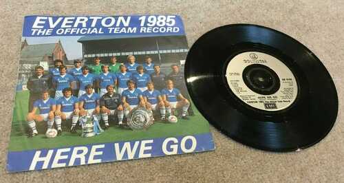 1985 Vinyl Single Everton FC The Official Team Record, Here We Go