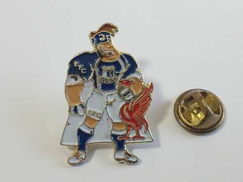 EVERTON FC SUPERHERO ENAMEL ENAMEL PIN BADGE