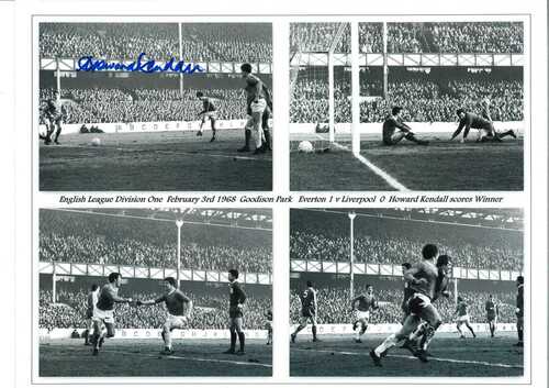 Howard Kendall Everton 16 x 12 inch hand signed authentic football photo SS231A