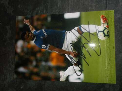 Signed Mason Holgate Everton Photograph 2