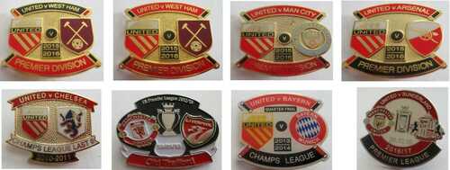 Manchester United Man Utd Pin Badges Match Games 2010 up to 2017 MUFC