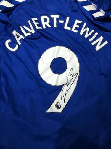 Everton; Calvert Lewin signed Everton Shirts