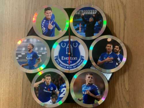 Everton FC Custom Clock EFC merchandise Memorabilia Disc Record