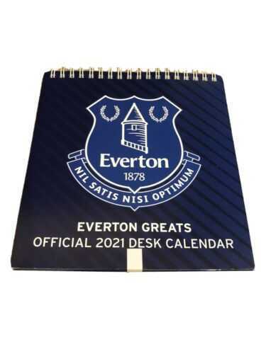Everton FC Official Desktop Easel Calendar 2021 Christmas Gift Secret Santa