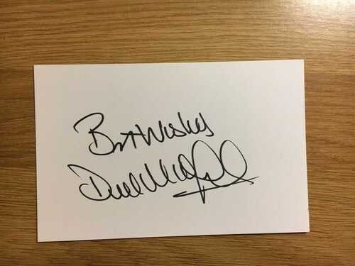 Derek Mountfield, Everton FC, signed card