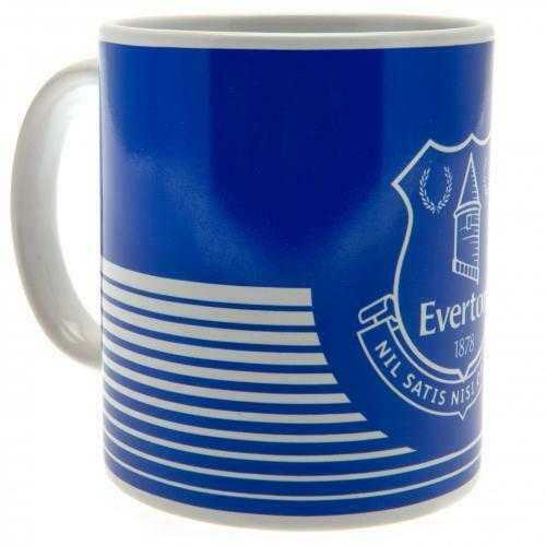 Everton FC Mug LN Blue With White Lines and Crest – Official Licensed Product