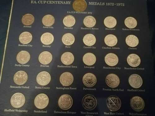 FA Cup Centenary Medals. 1872-1972