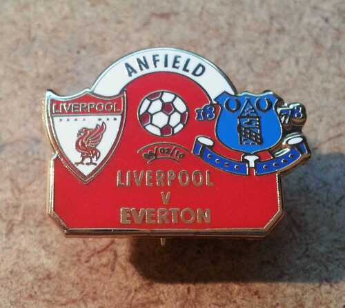 LIVERPOOL v EVERTON - 2009/10 SEASON ENAMEL BADGE