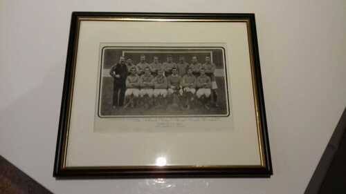 Framed Everton Team Photograph 1905-06 - names of players shown below the photo