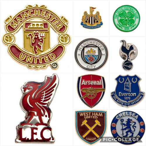 Official Premiership Football Team Club Pin Badges UK Seller Same Day Dispatch