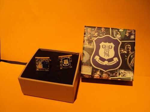 Everton FC Cufflinks Retro Boxed