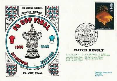 20 MAY 1989 FA CUP FINAL LIVERPOOL 3 v EVERTON 2 FOOTBALL COMMEMORATIVE COVER