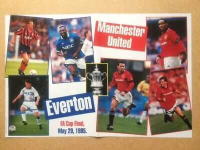 EVERTON / MANCHESTER UTD “Ex-Scrapbook 2021” Original Vintage Magazine Poster