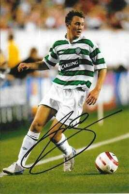 AIDEN McGEADY GLASGOW CELTIC SIGNED 6 X 4 INCH PHOTO – Everton/Sunderland+