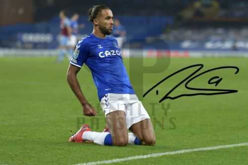 DOMINIC CALVERT-LEWIN Signed EVERTON Printed Photo Autograph Gift